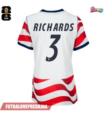 Lacne Ženy Futbalové dres Spojené štáty Chris Richards #3 MS 2026 Krátky Rukáv - Domáci
